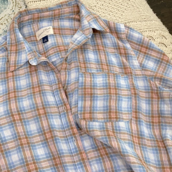 Universal Thread plaid button down cotton shirt size medium - Picture 8 of 8